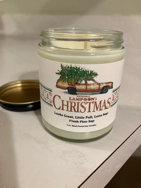 Official National Lampoon's Christmas Vacation "Pine Tree Sap" scented candle!